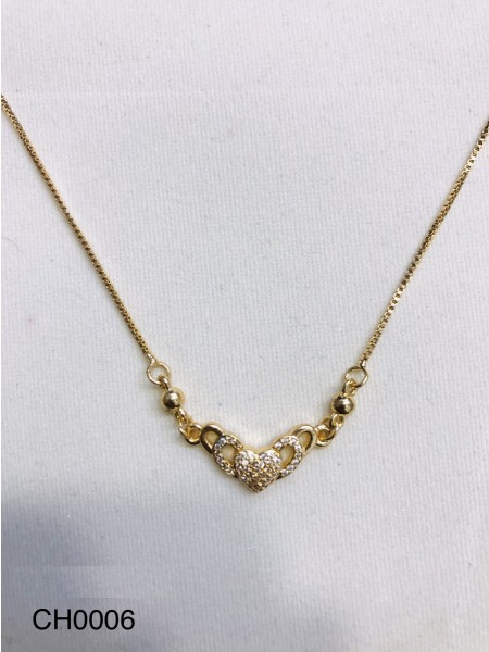 CHAINS CH-0006 HEART GOLD