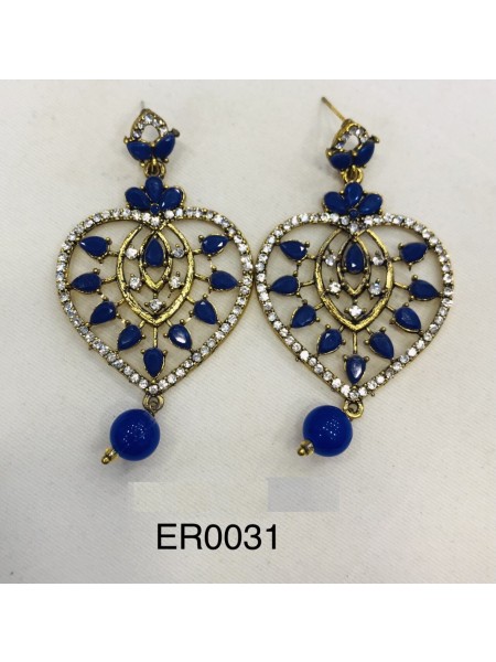 EARING ER-0031 BLUE HEART