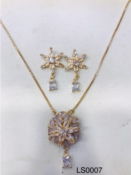 LOCKET SET DIOMOND FLOWER LS0007