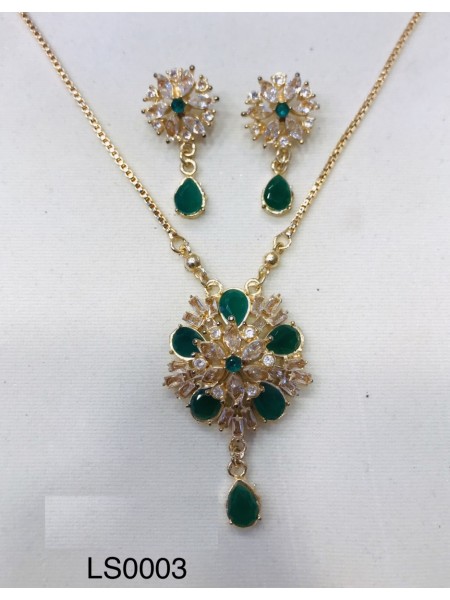 LOCKET SET GREEN PENDANT LS0003