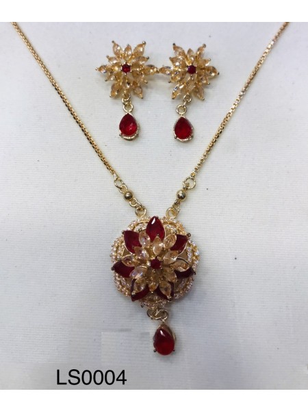 LOCKET SET RED PENDANT LS0004