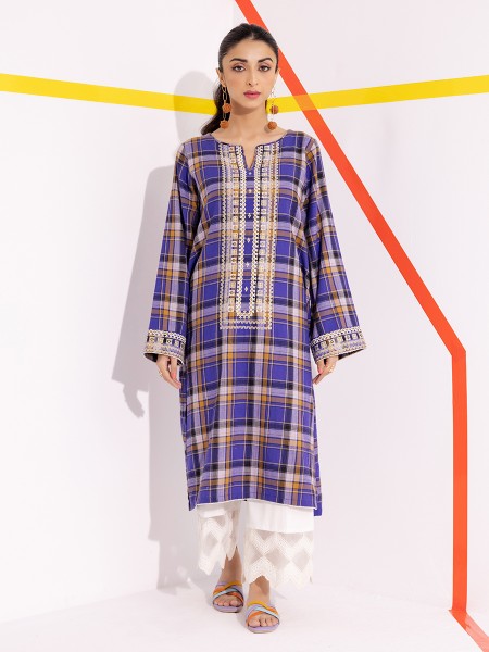 Ace Womens Purple Checkered Pret - A-WPE1W22-326