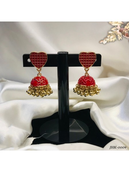 AL-GHAZI JHUMKY (RED)-JHK-0009