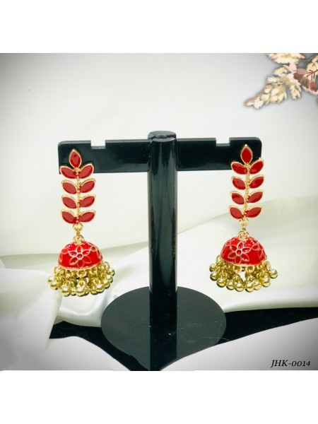 AL-GHAZI JHUMKY (RED)-JHK-0014