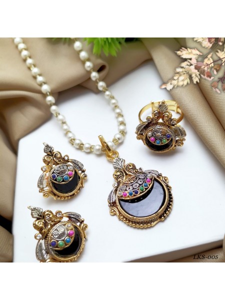 AL-GHAZI LOCKET SET-LKS-005