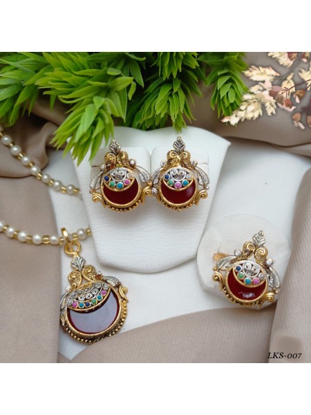 AL-GHAZI LOCKET SET-LKS-007