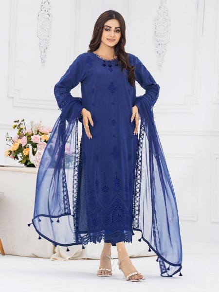 ACE Bahaar Unstitched 3Pc Embroidered Dobby Suit ACE-00413451