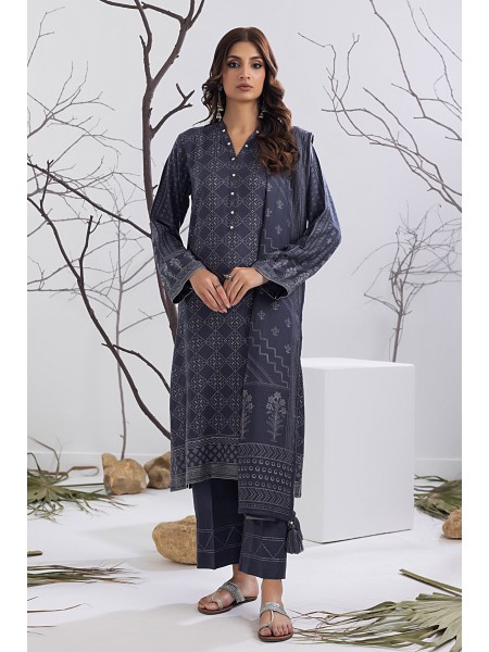 LSM 03 Piece Unstitched Cashmi Vool Prints LG-ZH-0100-B
