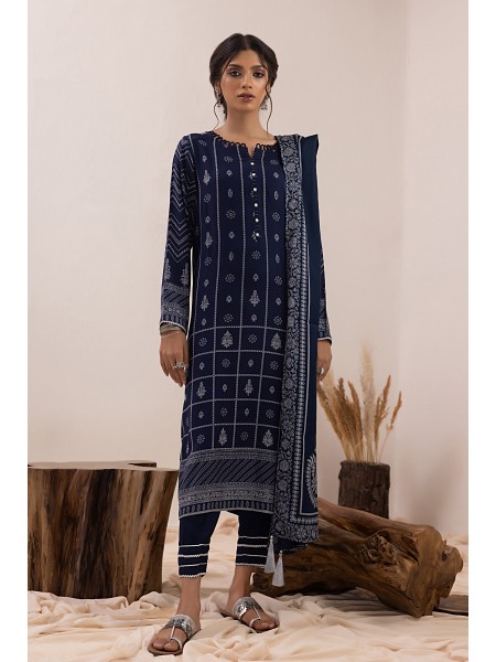 LSM 03 piece Unstitched Pashmina Prints LG-AM-0050-A