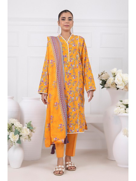 LSM 03 Piece Unstitched Printed Wrinkle free SAF-683-D
