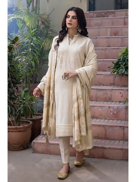 LSM 03 Piece Unstitched Winter Exclusive Embroidered LG-IZ-0083
