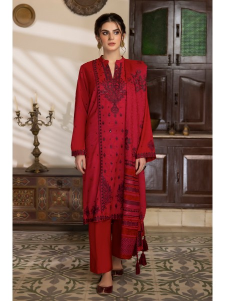 LSM 03 Piece Unstitched Winter Exclusive Embroidered LG-RM-0075