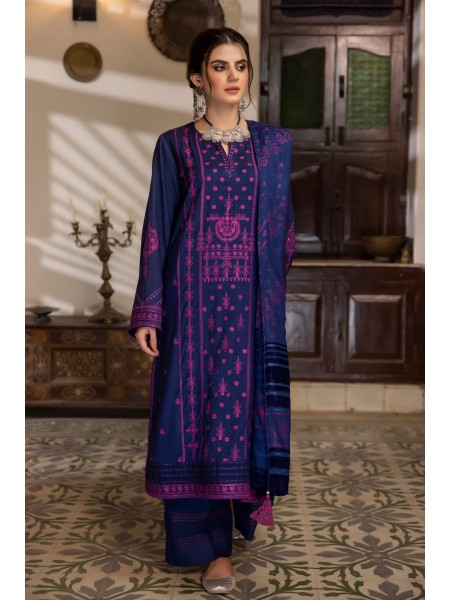 LSM 03 Piece Unstitched Winter Exclusive Embroidered LG-SR-0132