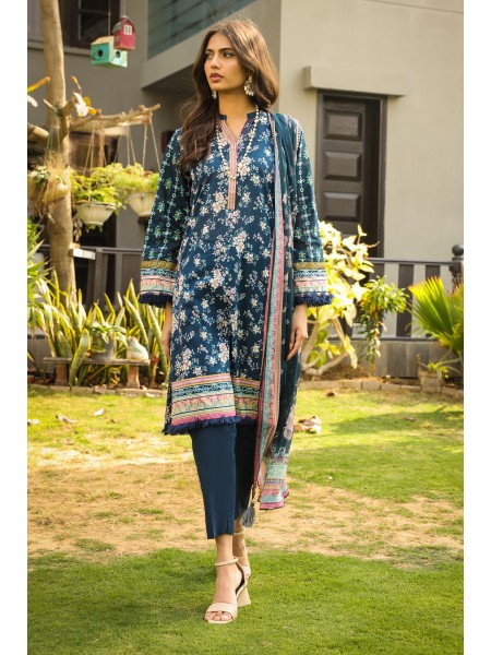 LSM 03 Piece Unstitched komal Prints with Printed Chiffon Dupatta LG-IZ-0088-B