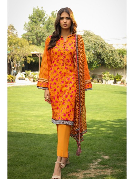 LSM 03 Piece Unstitched komal Prints With Printed Chiffon Dupatta LG-SR-0147-A