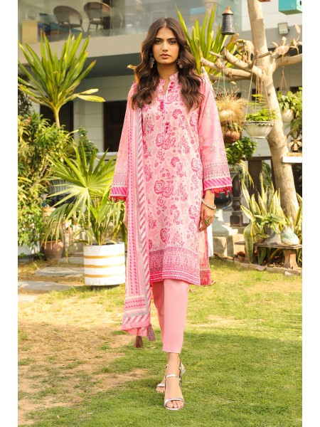 LSM 03 Piece Unstitched komal Prints With Printed Lawn Dupatta LG-MM-0012-A