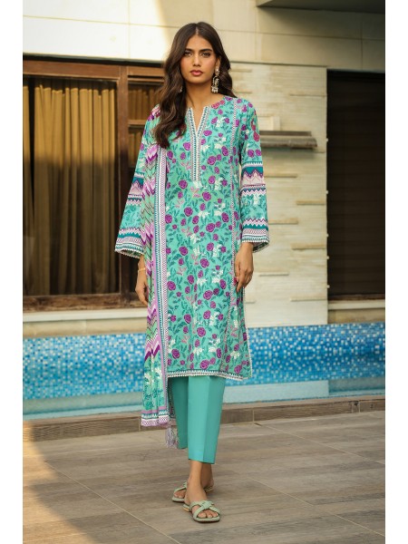 LSM 03 Piece Unstitched komal Prints With Printed Lawn Dupatta LG-MM-0013-A