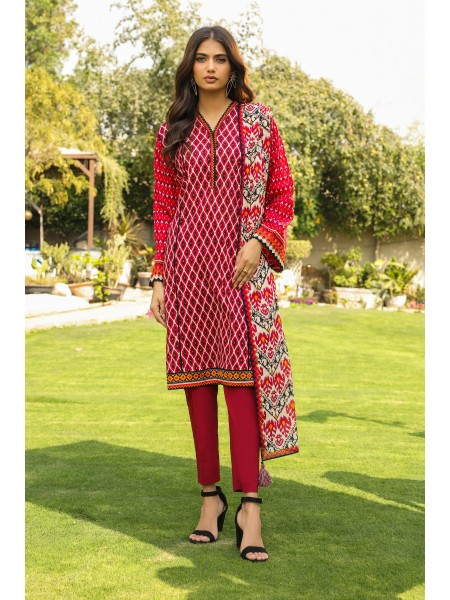 LSM 03 Piece Unstitched komal Prints With Printed Lawn Dupatta LG-SR-0176-A