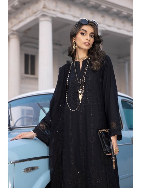 Lakhany By LSM Spring Collection 03 Piece Unstitched Embroidered Lawn With Embroidered Chiffon dupatta LG-IZ-0111