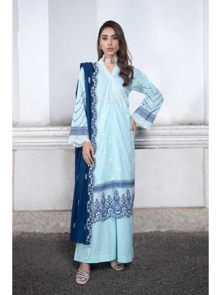 Lakhany By LSM Spring Collection 03 Piece Unstitched Embroidered Lawn With Embroidered Lawn dupatta LG-SR-0123