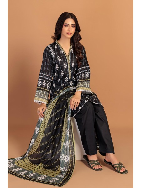 Bonanza Satrangi 3 PIECE Unstitched Summer 24 Lawn Suit for Women-1S24P3P131