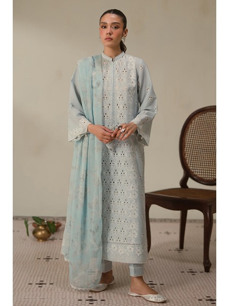 Crossstitch BLUE FLAIR Chikankari Collection - Designcode: 0124RTSEMBCHK0301