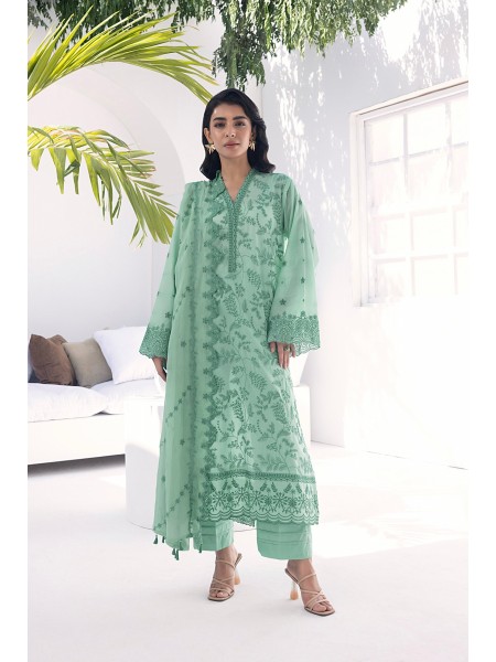 Lakhany By LSM Festive 03 Piece Unstitched Embroidered Lawn With Embroidered Chiffon dupatta LG-AR-0015