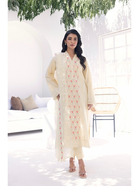 Lakhany By LSM Festive 03 Piece Unstitched Embroidered Lawn With Embroidered Chiffon dupatta LG-IZ-0203