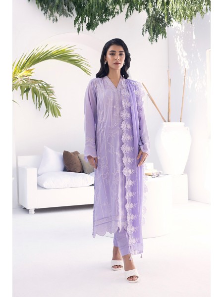 Lakhany By LSM Festive 03 Piece Unstitched Embroidered Lawn With Embroidered Chiffon dupatta LG-RL-0050