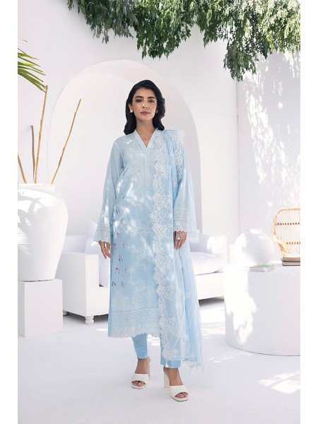 Lakhany By LSM Festive 03 Piece Unstitched Embroidered Lawn With Embroidered Chiffon dupatta LG-SR-0219