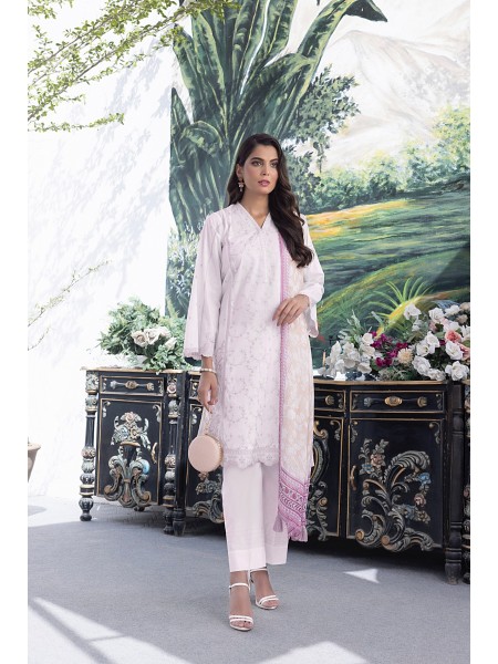 Lakhany By LSM Festive 03 Piece Unstitched Embroidered Lawn With Printed Chiffon dupatta LG-IZ-0151