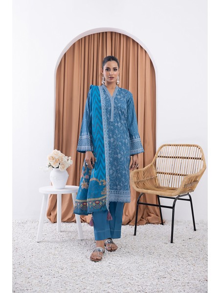 Lakhany By LSM Festive 03 Piece Unstitched Embroidered Lawn With Printed Embroidered Lawn dupatta LG-SR-0689