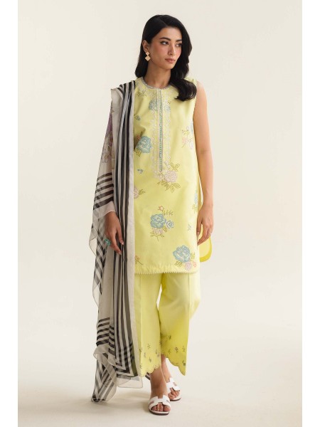 Zara Shahjahan Coco Eid '24 - 3 Piece Unstitched for Women - MIREA-3A