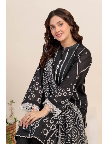 Bonanza Satrangi Mid Summer3 Piece Unstitched Lawn Suit - Designcode: 1S24P3P489