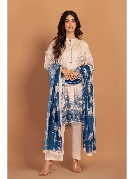 Bonanza Satrangi Mid Summer3 Piece Unstitched Lawn Suit - Designcode: 2S24P3P195