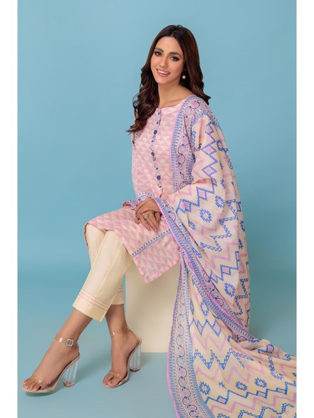Bonanza Satrangi Mid Summer3 Piece Unstitched Lawn Suit 1S24P3P055