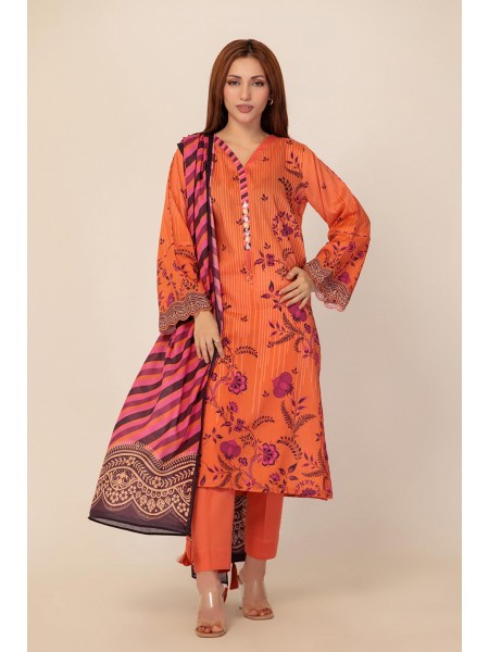 Bonanza Satrangi Mid Summer3 Piece Unstitched Lawn Suit 1S24P3P275