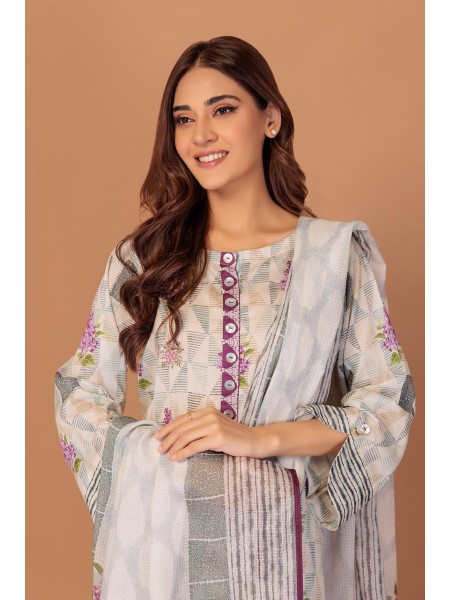 Bonanza Satrangi Mid Summer3 PIECE Unstitched Lawn Suit for Women1S24U3P004